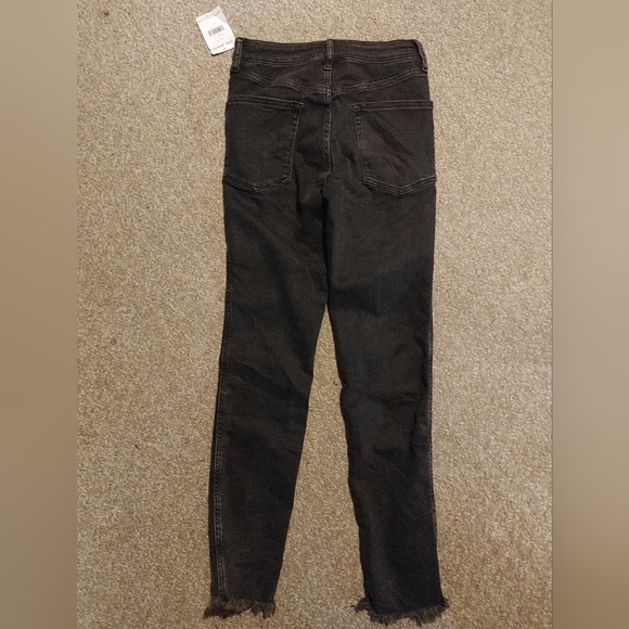 Free People high rise Jegging skinny jeans black wash size 27 NWT - Picture 6 of 10